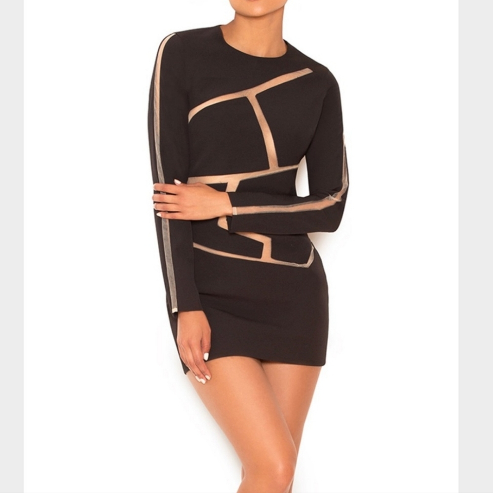 NWT House of CB Caribe Black Dress